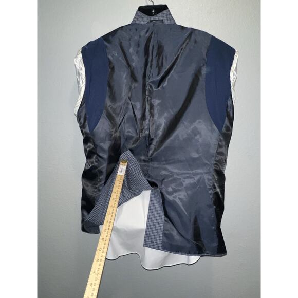 Lauren Ralph Lauren Men’s 48R Blue Plaid Blazer Sport Coat Polyester Viscose - Picture 13 of 14